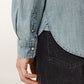Dark Slate Gray חולצה מכופתרת ארוכה לגברים Gribbs LS Shirt ALLSAINTS