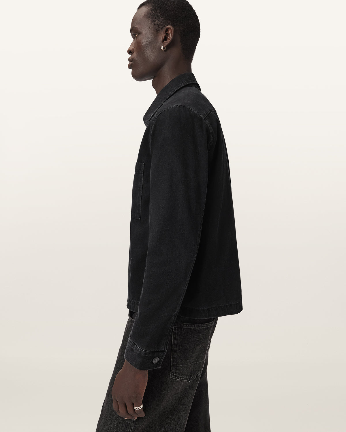 Seashell Dolwen ls shirt חולצה מכופתרת ארוכה לגברים ALLSAINTS
