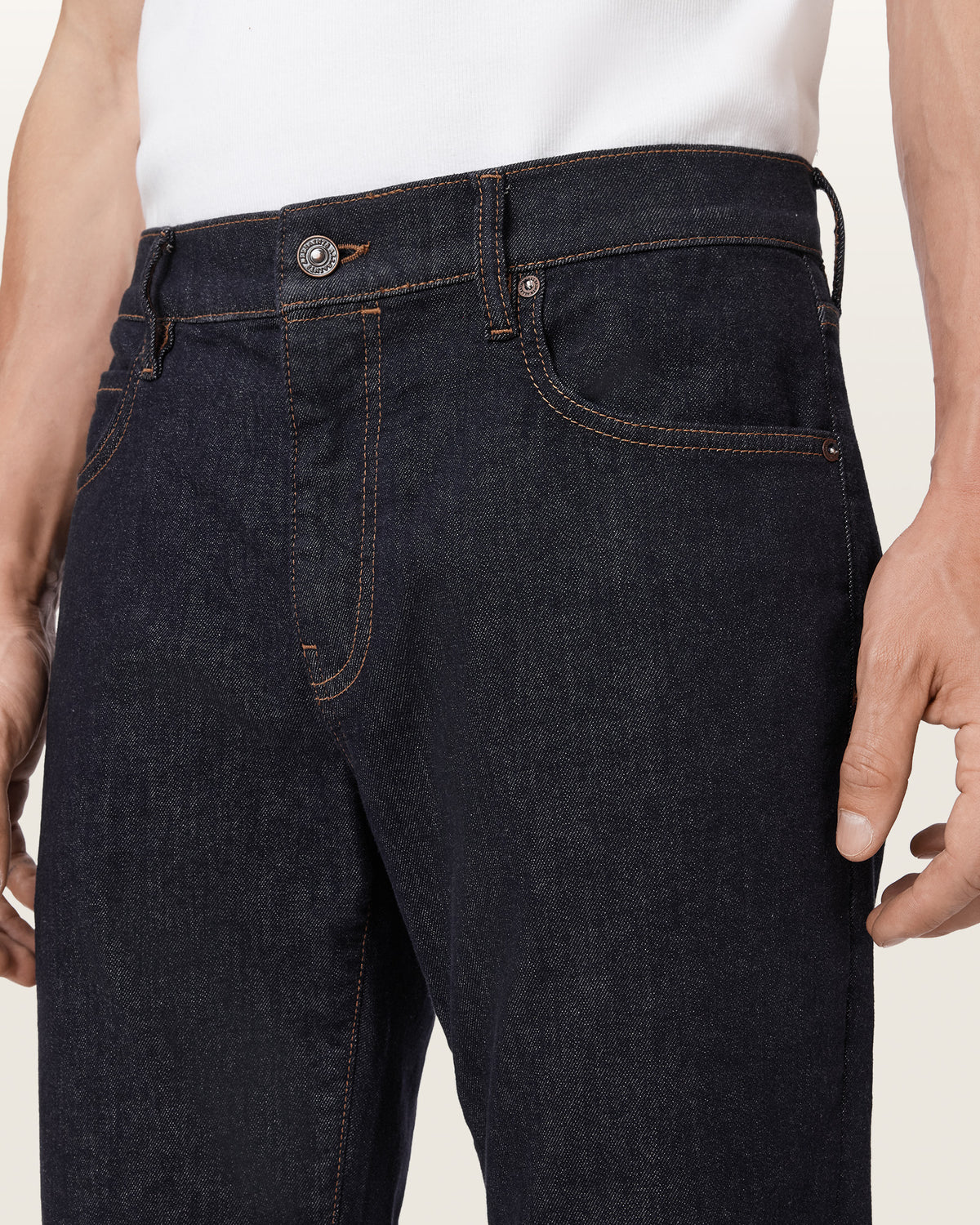 Dark Slate Gray ג'ינס ארוך לגברים Sid - Skinny Fit ALLSAINTS