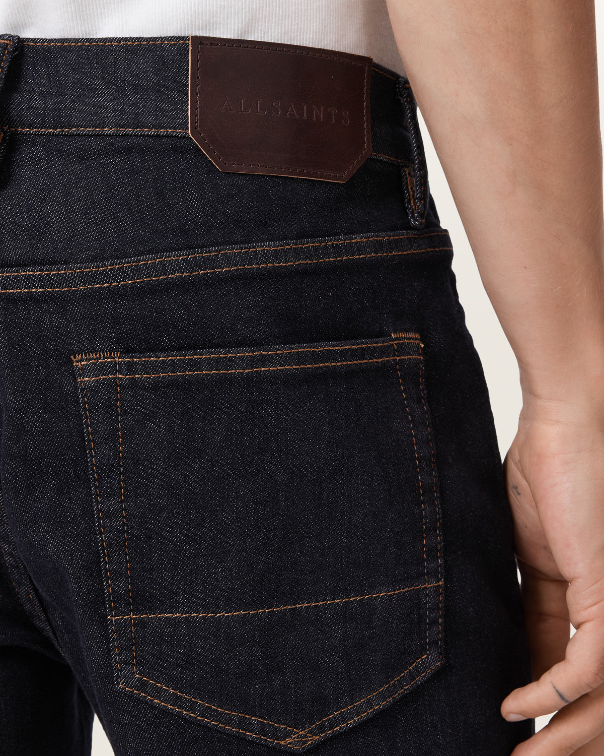 Black ג'ינס ארוך לגברים Sid - Skinny Fit ALLSAINTS