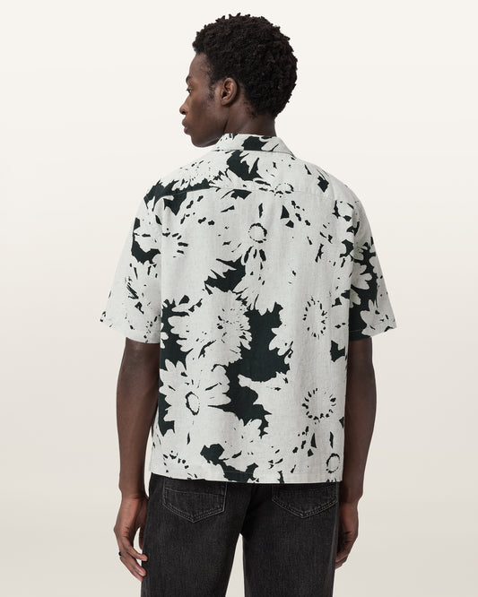 Seashell חולצה מכופתרת קצרה לגברים Girona SS Shirt ALLSAINTS