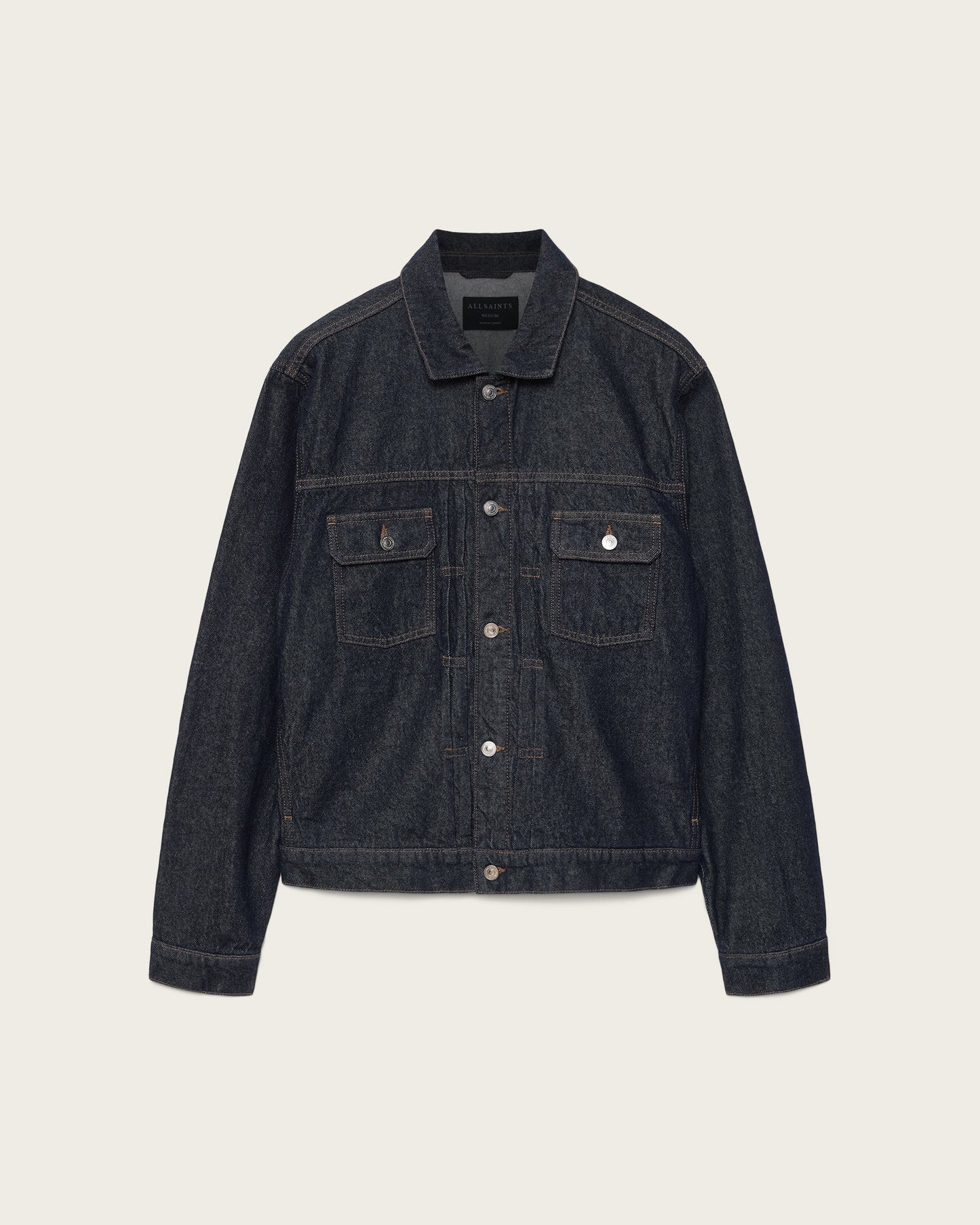 Dark Slate Gray ג'קט ג'ינס לגברים Union ALLSAINTS