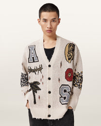 Seashell קרדיגן לגברים Foxx Cardigan ALLSAINTS