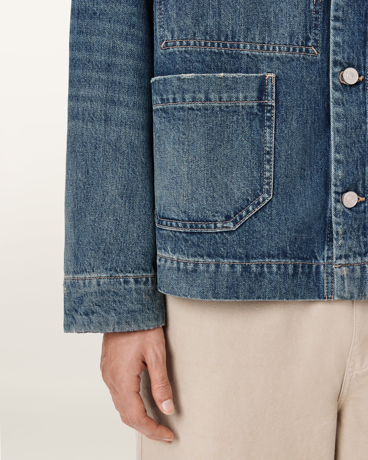 Dark Slate Gray ג'קט לגברים Mukesh Jacket ALLSAINTS
