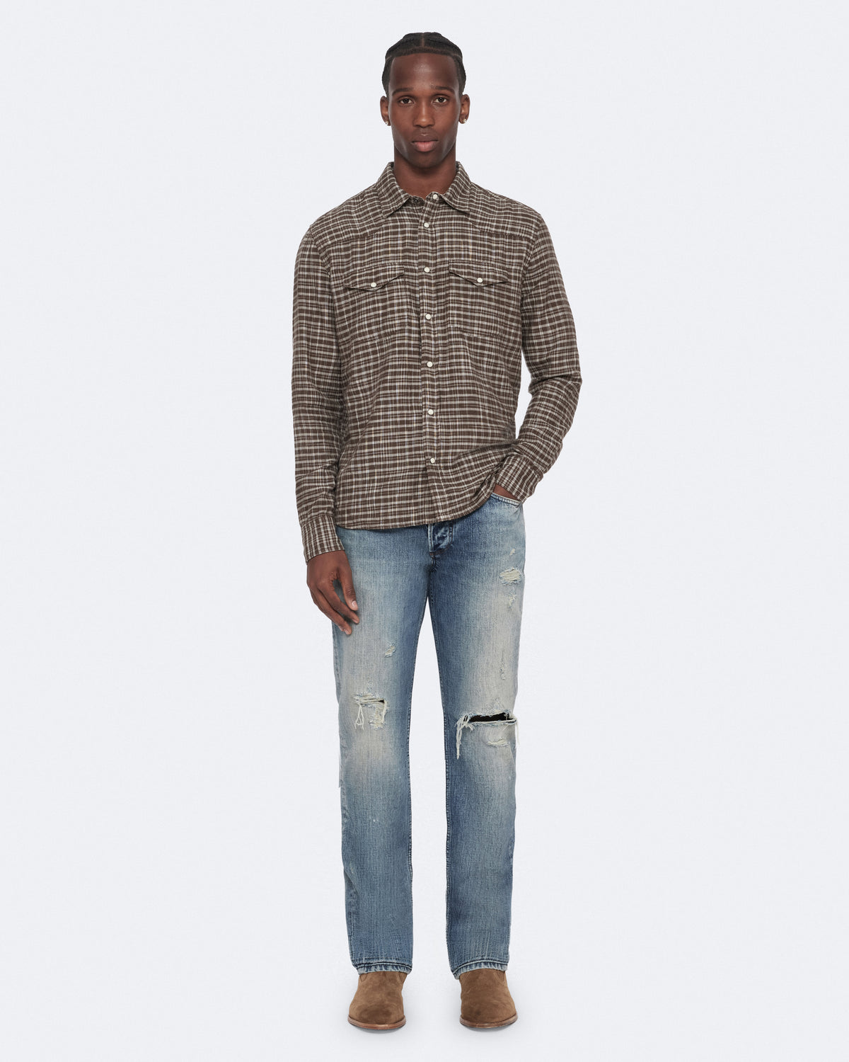 Lavender ג'ינס ארוך לגברים Slim Straight ALLSAINTS