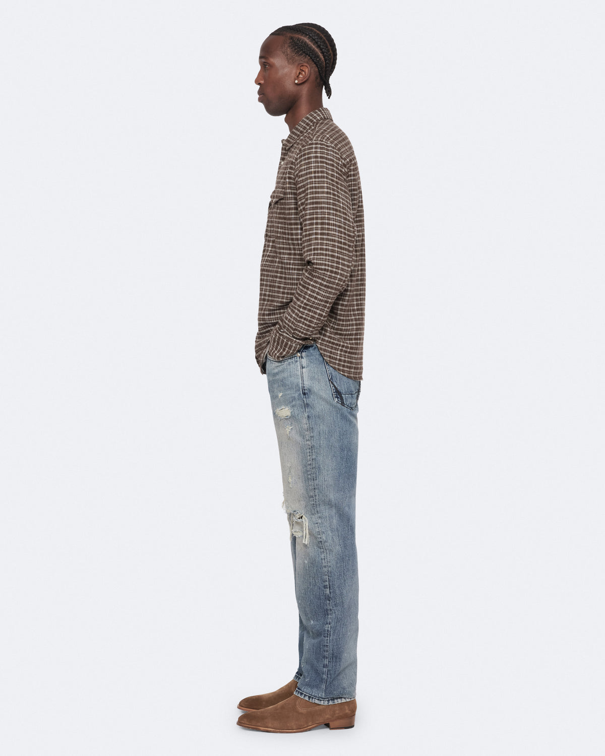 White Smoke ג'ינס ארוך לגברים Slim Straight ALLSAINTS