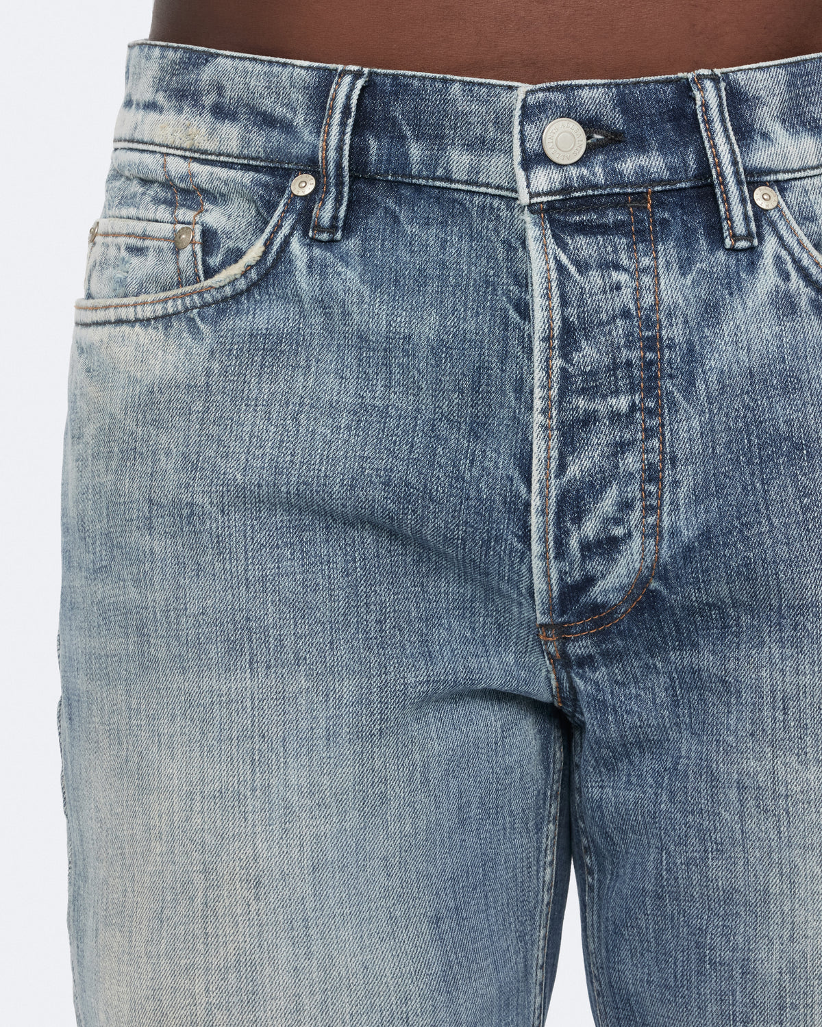 Slate Gray ג'ינס ארוך לגברים Slim Straight ALLSAINTS