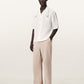 Antique White חולצת פשתן מכופתרת עם רקמה לגברים Avia ALLSAINTS