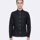 Dark Slate Gray חולצה מכופתרת ארוכה לגברים Gleason ALLSAINTS