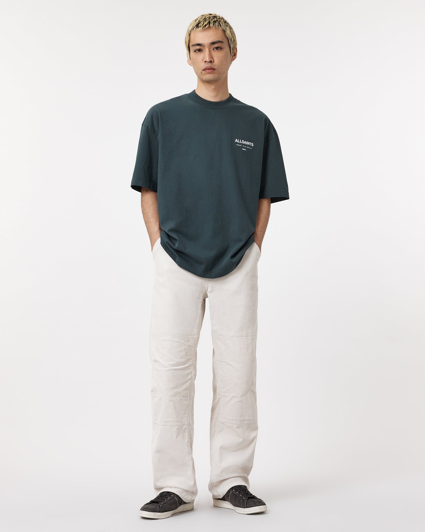Lavender טי שירט קצרה לגברים Washed Tee ALLSAINTS