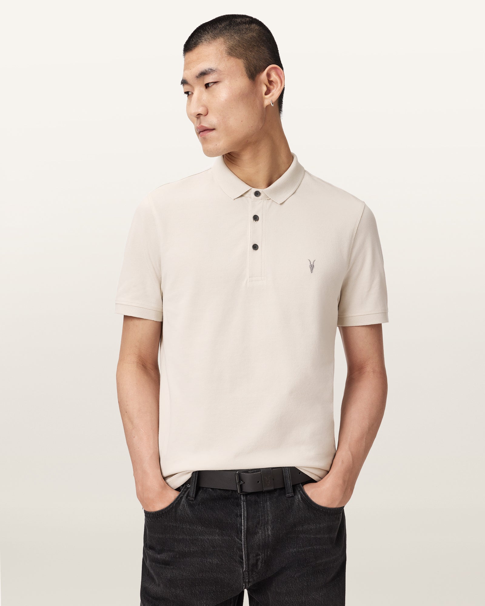 Seashell חולצת פולו קצרה לגברים Essential ALLSAINTS