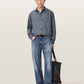 Light Gray חולצה מכופתרת ארוכה לגברים Melrose ALLSAINTS