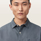 Dim Gray חולצה מכופתרת ארוכה לגברים Melrose ALLSAINTS