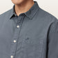 Dim Gray חולצה מכופתרת ארוכה לגברים Melrose ALLSAINTS
