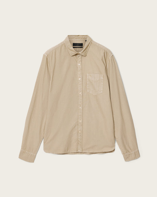 Tan חולצה מכופתרת לגברים Melrose ALLSAINTS