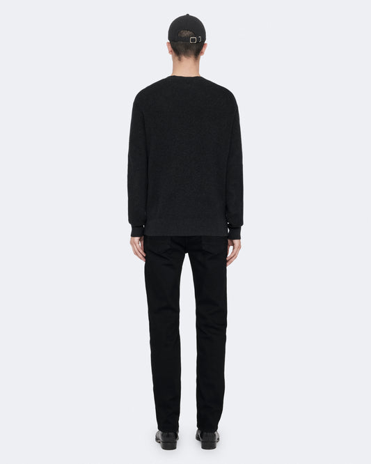 Black סוודר לגברים Aspen Crew ALLSAINTS APPAREL