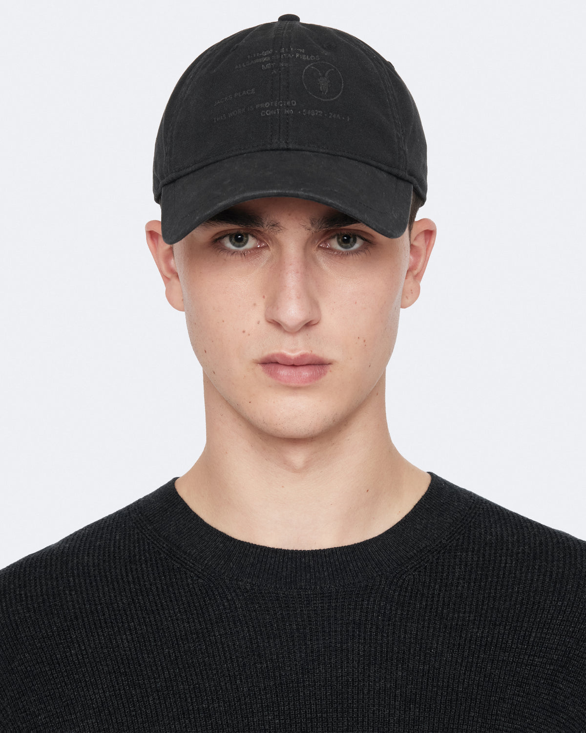 Black סוודר לגברים Aspen Crew ALLSAINTS APPAREL