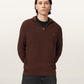 Dark Slate Gray סוודר צווארון גבוה לגברים Aspen Zip Funnel ALLSAINTS