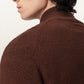 Dark Slate Gray סוודר צווארון גבוה לגברים Aspen Zip Funnel ALLSAINTS