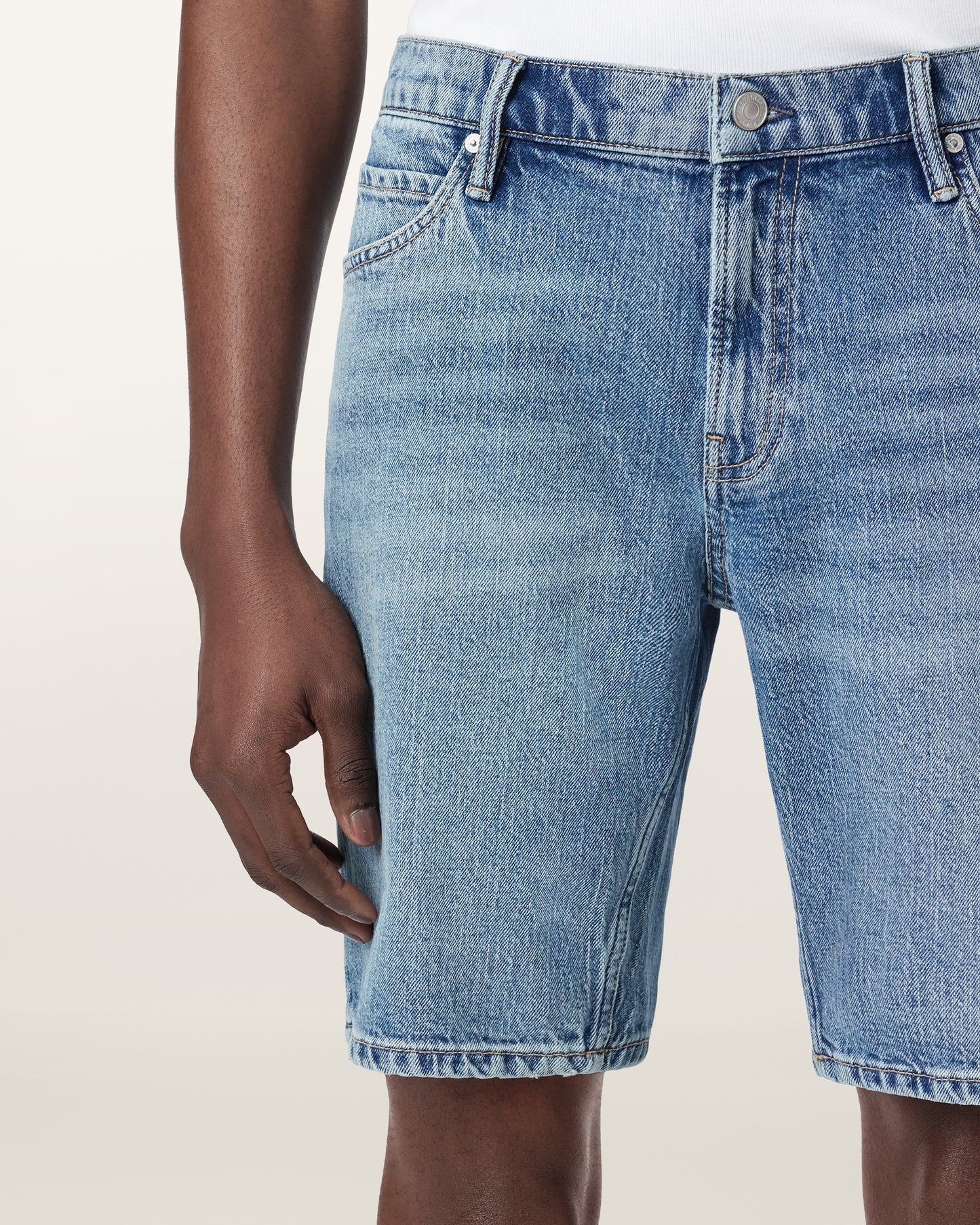 Light Slate Gray מכנסי ברמודה קצרים לגברים Switch - Slim Fit ALLSAINTS