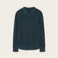 Dark Slate Gray חולצת פולו סרוגה לגברים Aspen ALLSAINTS