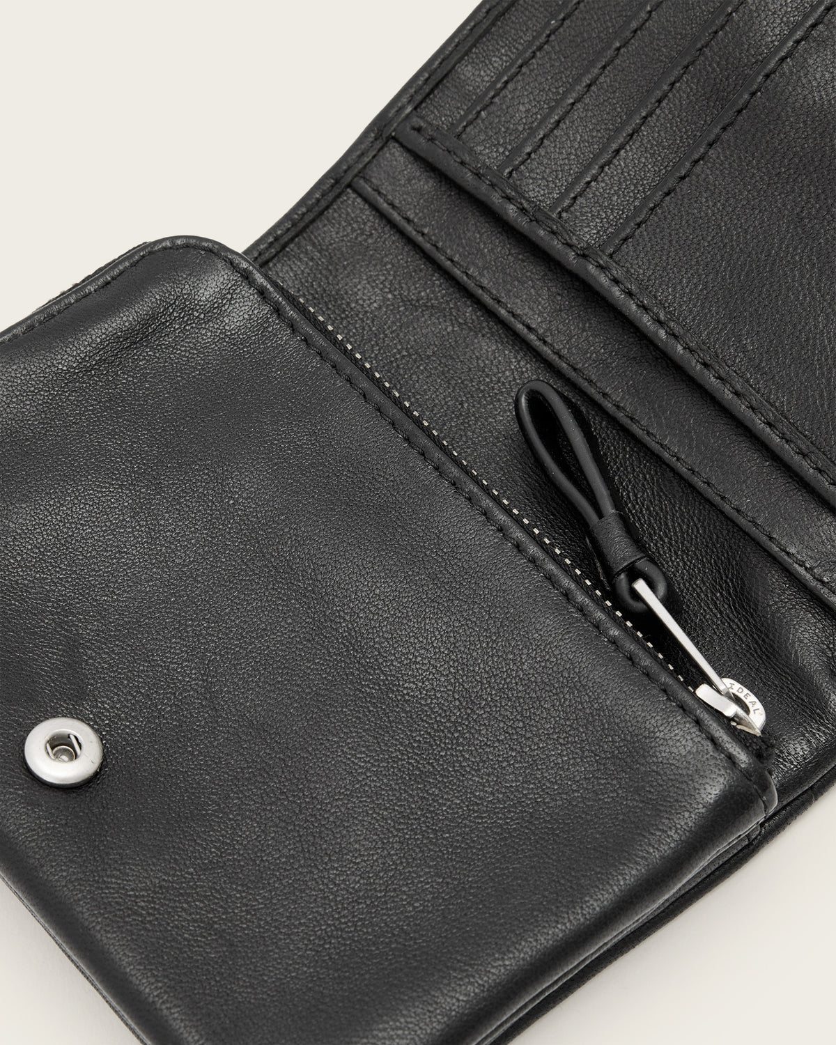 Dark Slate Gray ארנק עור לגברים Luka Bifold ALLSAINTS