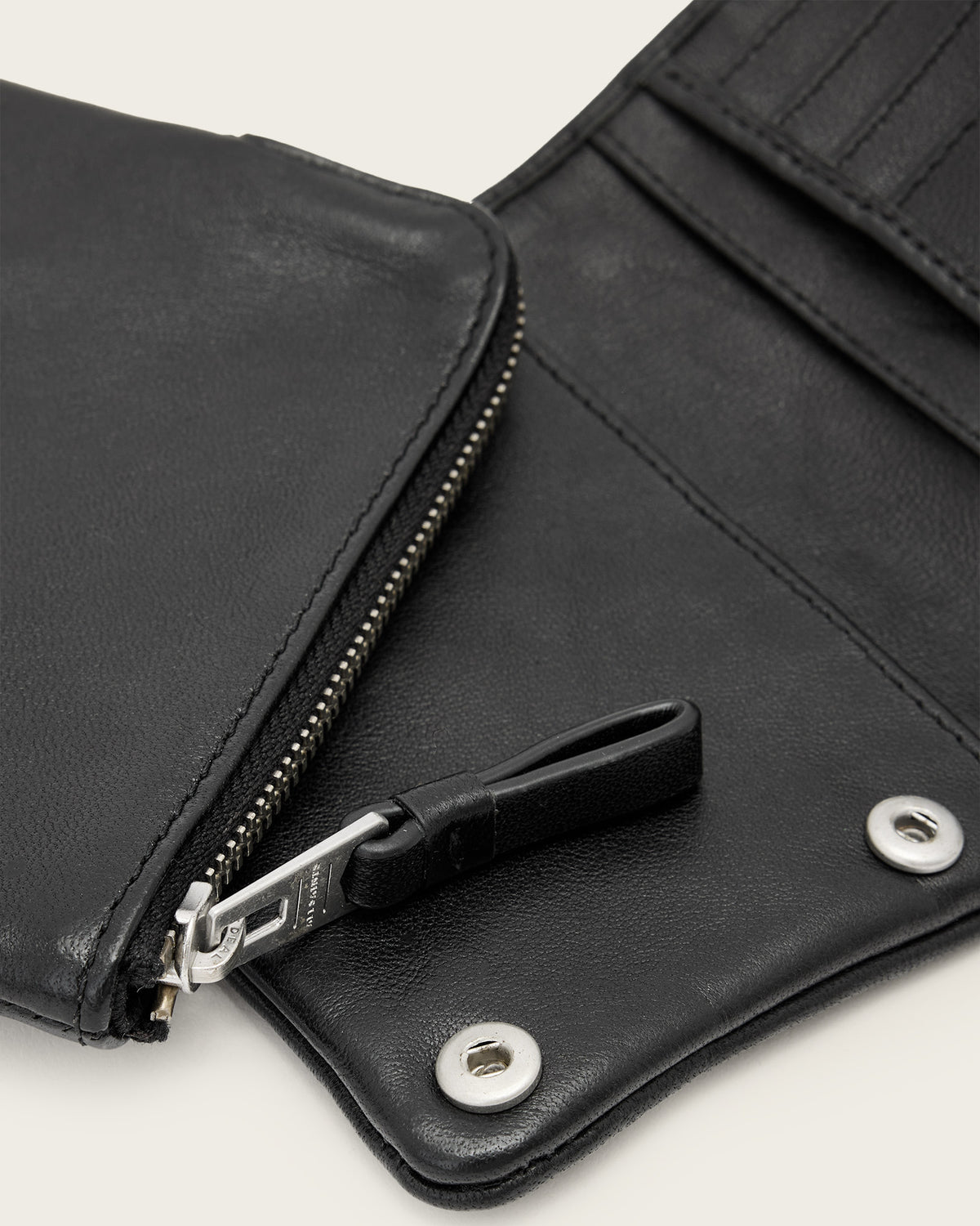 Dark Slate Gray ארנק עור לגברים Luka Bifold ALLSAINTS
