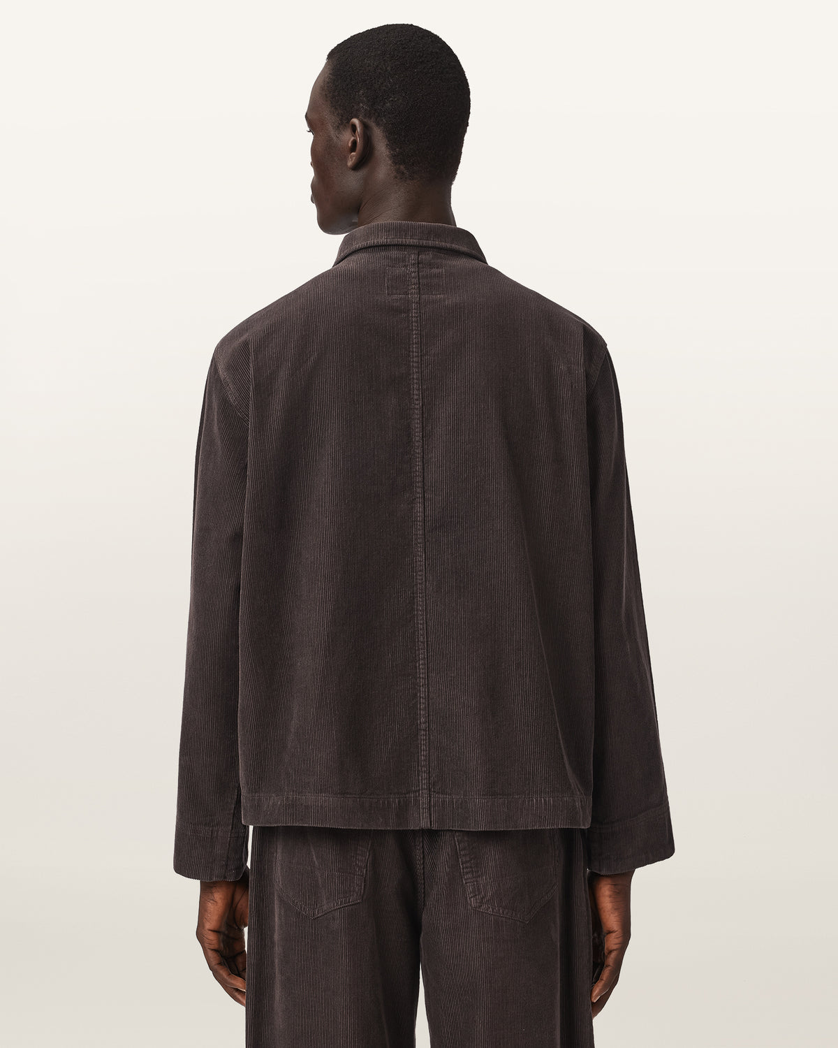 Dark Slate Gray ג'קט קורדרוי לגברים Mukesh ALLSAINTS