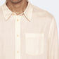 Antique White חולצה מכופתרת ארוכה לגברים Ward ALLSAINTS