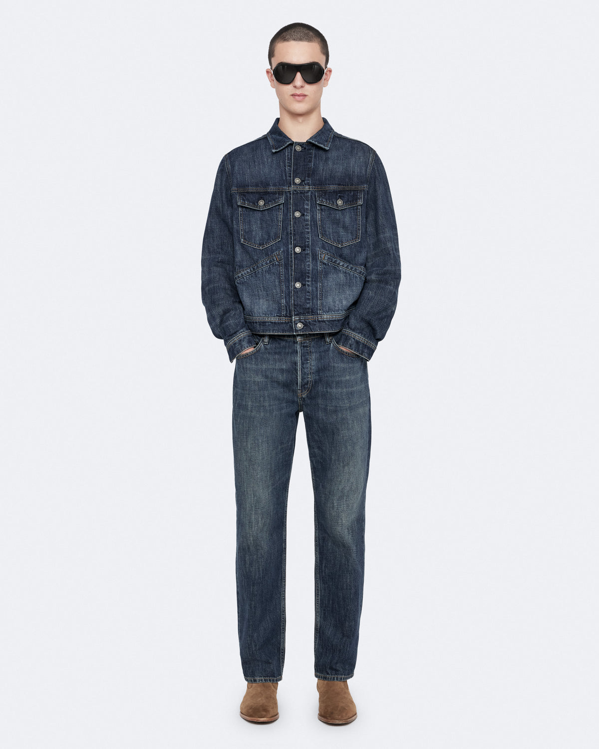 Lavender ג'קט לגברים Regular Trucker ALLSAINTS