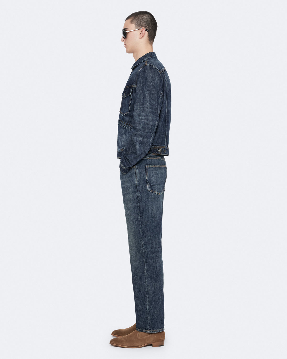 White Smoke ג'קט לגברים Regular Trucker ALLSAINTS