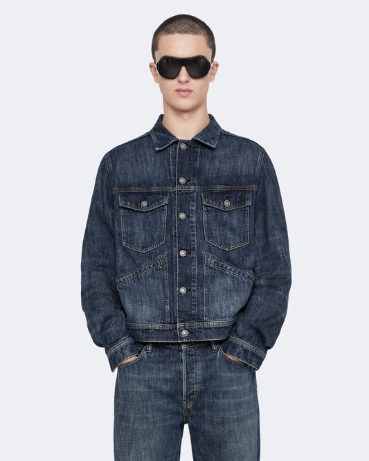 Dark Slate Gray ג'קט לגברים Regular Trucker ALLSAINTS