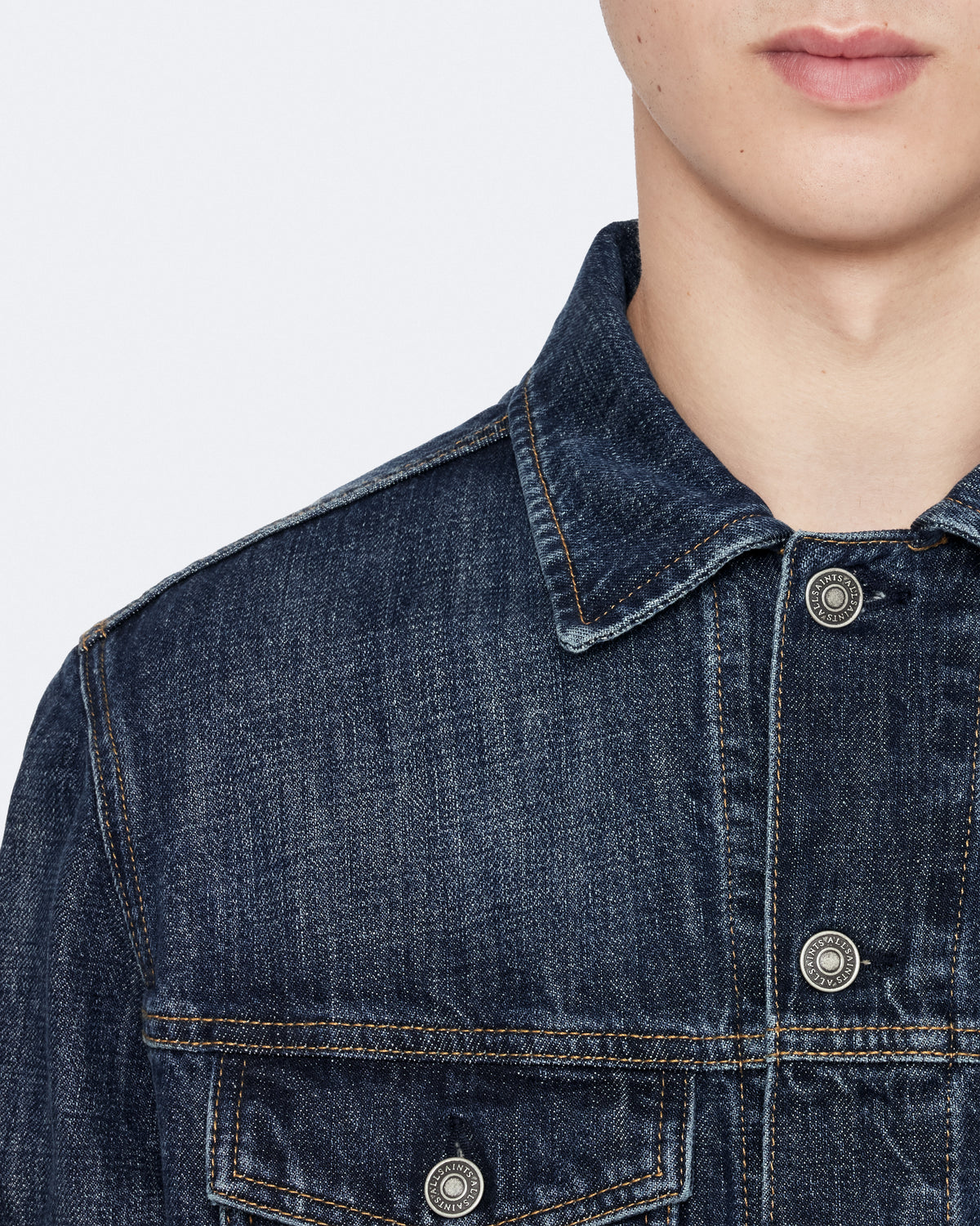 Lavender ג'קט לגברים Regular Trucker ALLSAINTS