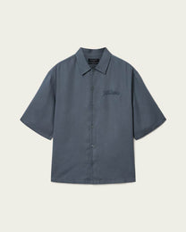 Lavender חולצה מכופתרת קצרה לגברים Circe ALLSAINTS