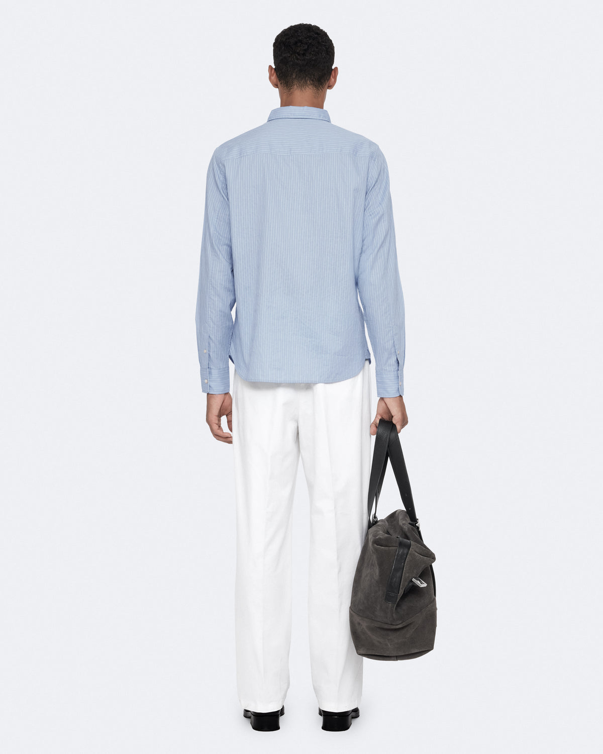 Lavender חולצה ארוכה פסים לגברים Judd ALLSAINTS