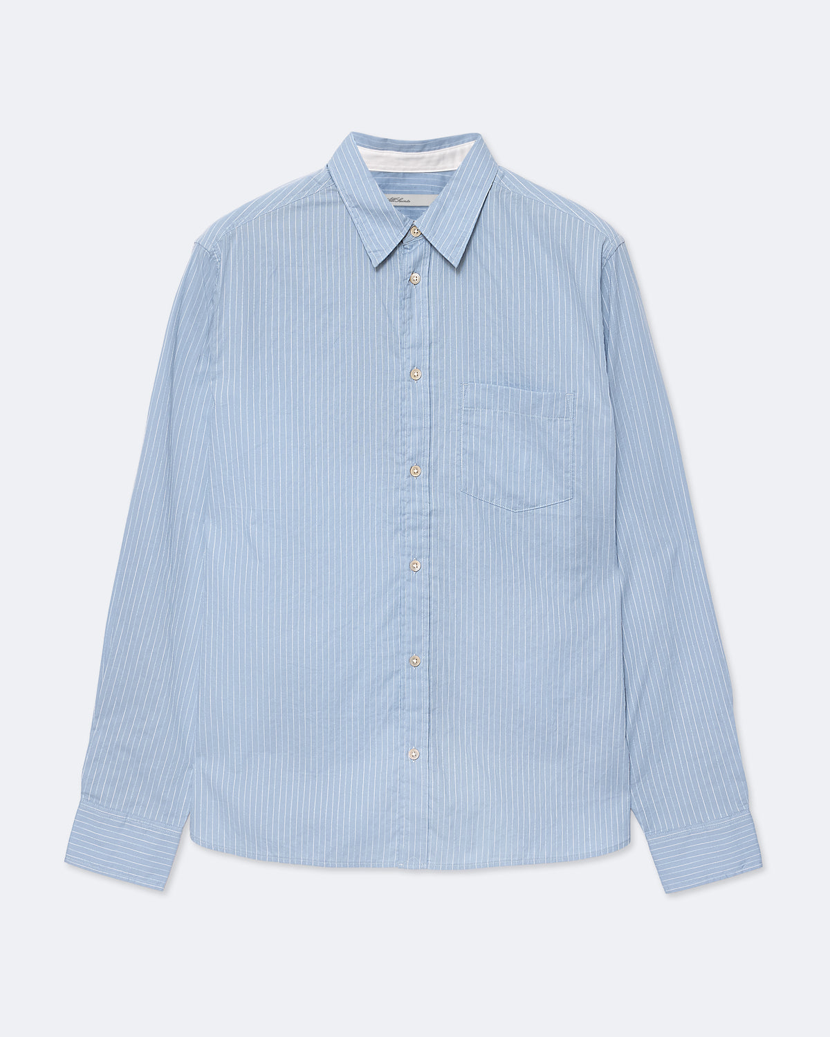 Light Steel Blue חולצה ארוכה פסים לגברים Judd ALLSAINTS