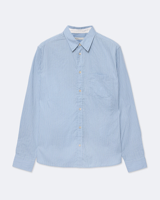 Light Steel Blue חולצה ארוכה פסים לגברים Judd ALLSAINTS