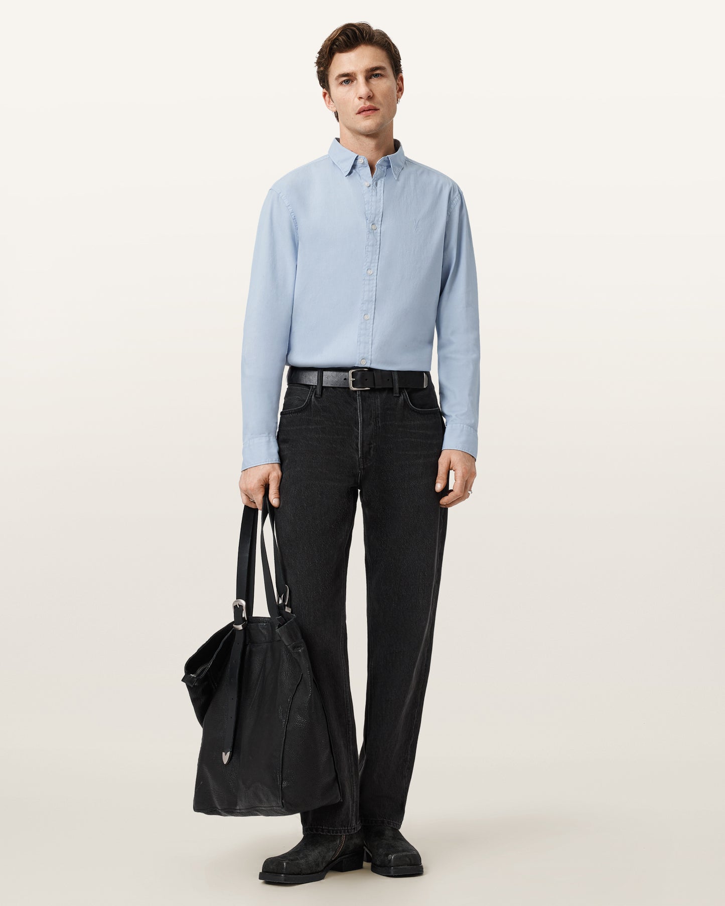 Seashell חולצה מכופתרת ארוכה לגברים Hawthorne ALLSAINTS