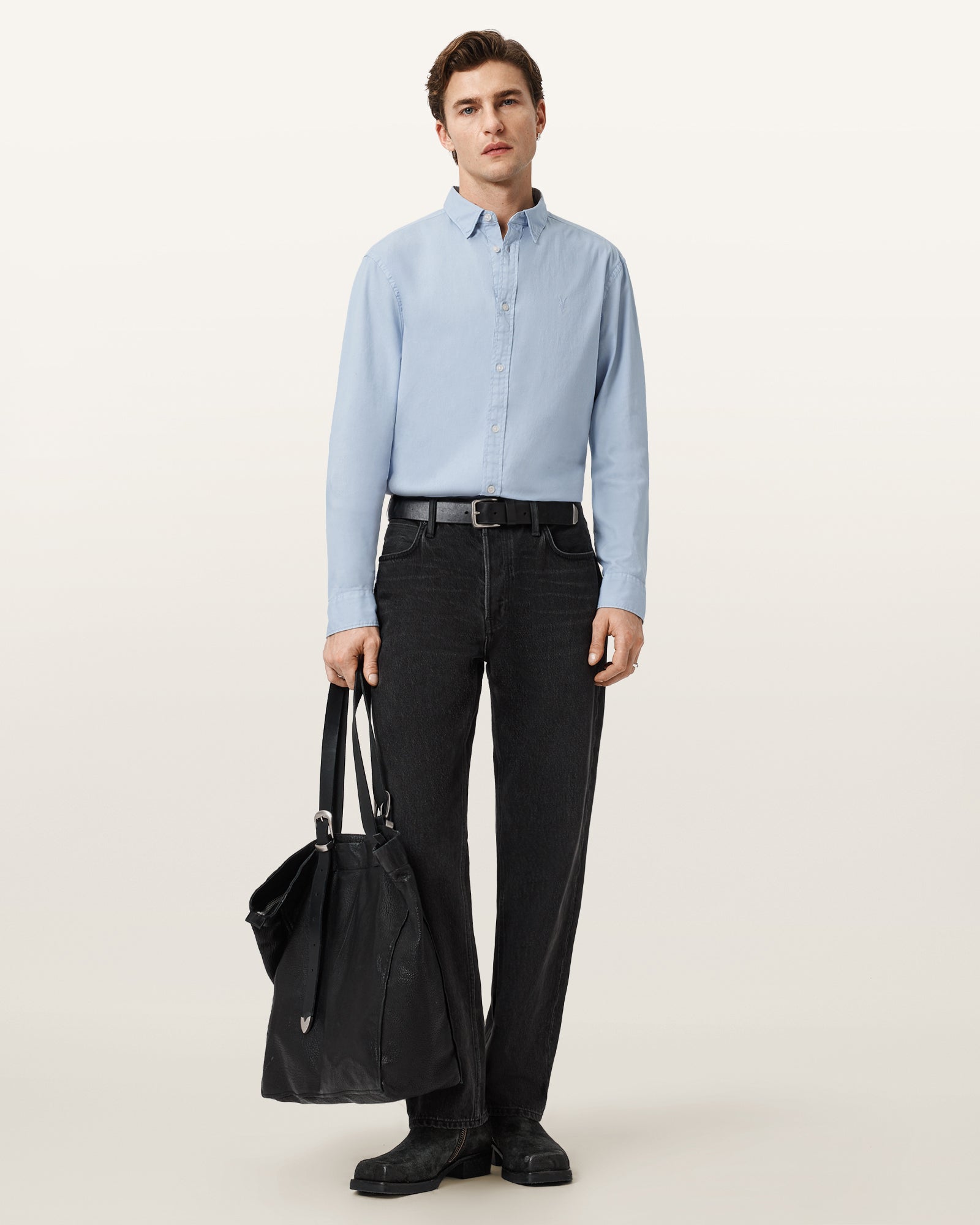 Seashell חולצה מכופתרת ארוכה לגברים Hawthorne ALLSAINTS