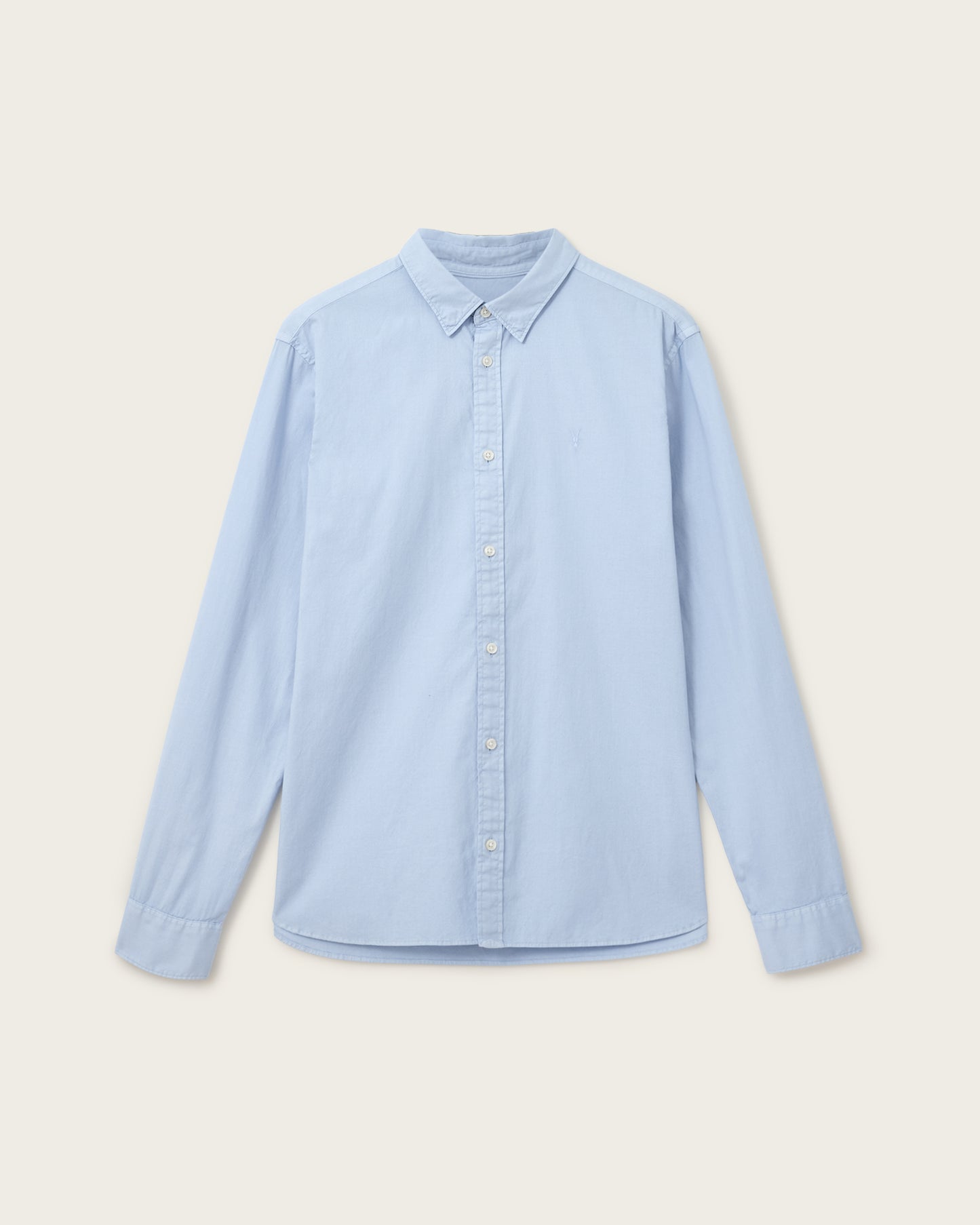 Light Gray חולצה מכופתרת ארוכה לגברים Hawthorne ALLSAINTS