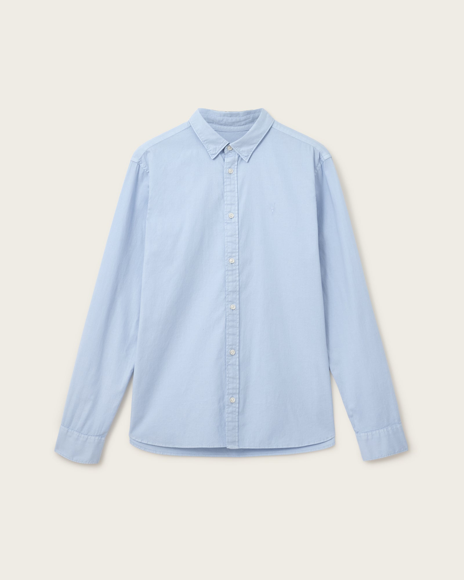 Light Gray חולצה מכופתרת ארוכה לגברים Hawthorne ALLSAINTS