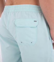 Light Gray בגד ים קצר לגברים Manner Volley Icon Solid 17" HURLEY
