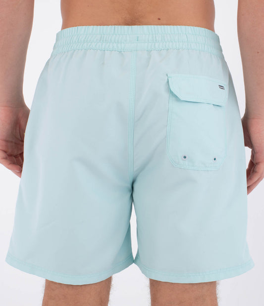 Light Gray בגד ים קצר לגברים Manner Volley Icon Solid 17" HURLEY