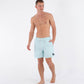 White Smoke בגד ים קצר לגברים Manner Volley Icon Solid 17" HURLEY