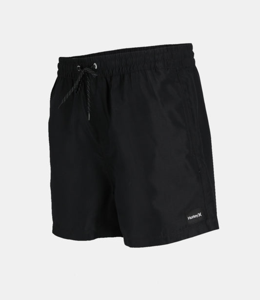 Black בגד ים קצר לגברים Vollley Icon Solid 15' HURLEY