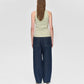 Dark Slate Gray גופיית סריג לנשים Lila Tank Top MINIMUM