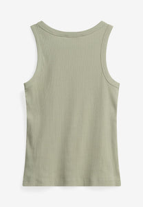 Dark Gray גופיית סריג לנשים Lila Tank Top MINIMUM