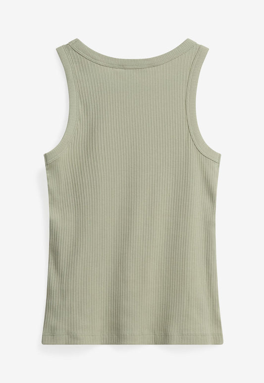 Dark Gray גופיית סריג לנשים Lila Tank Top MINIMUM