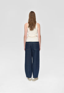 Dark Slate Gray גופיית סריג לנשים Lila Tank Top MINIMUM