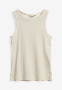 Light Gray גופיית סריג לנשים Lila Tank Top MINIMUM